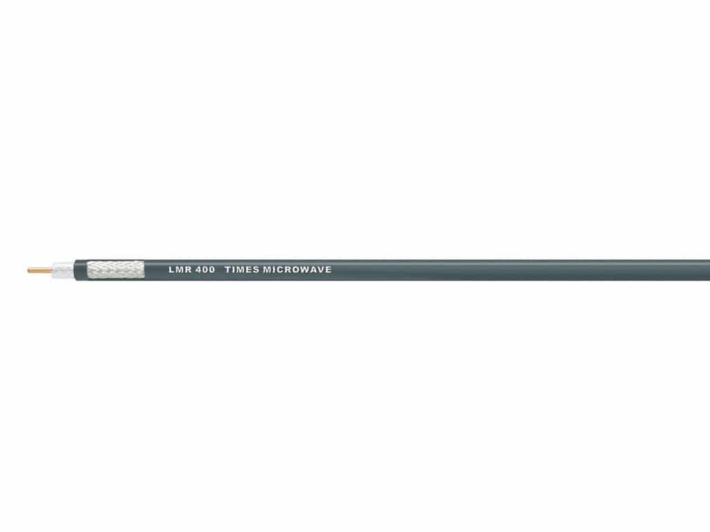 50 Ohms LMR-400-DB coax cable for Direct Burial with UV Resistant jacket and watertight braids.